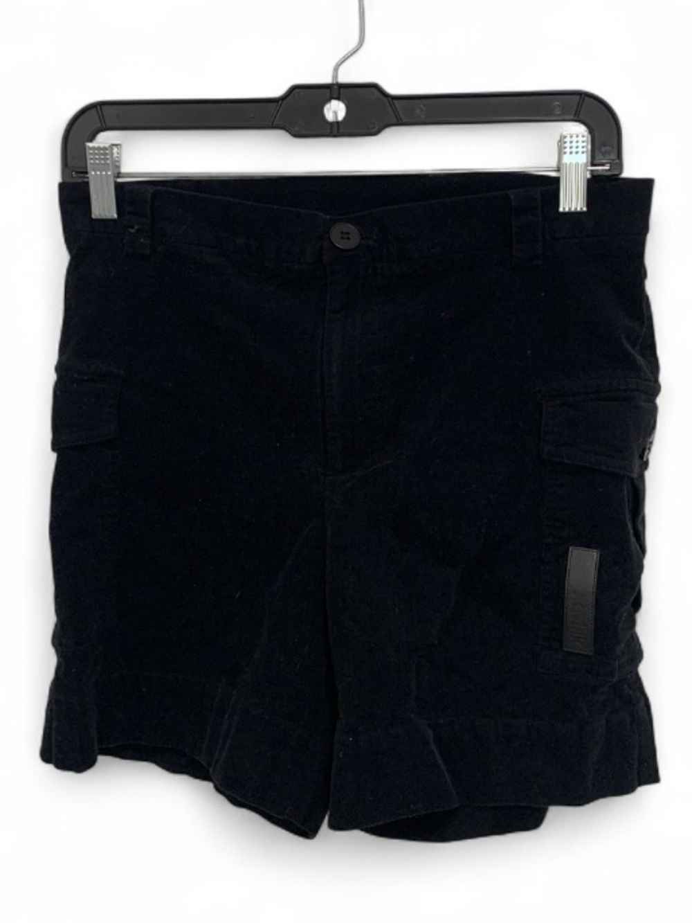 BlackMilk Corduory High Waisted Black Cargo Shorts